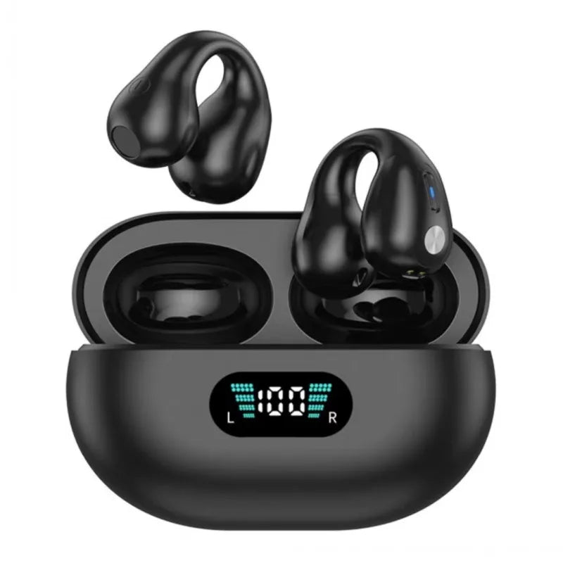 Wireless Earphones TWS Bluetooth Earbuds Hifi Bass Sport Open Ear Clip Headphones Earring Gaming Headset PK Ambie Sound Earcuffs